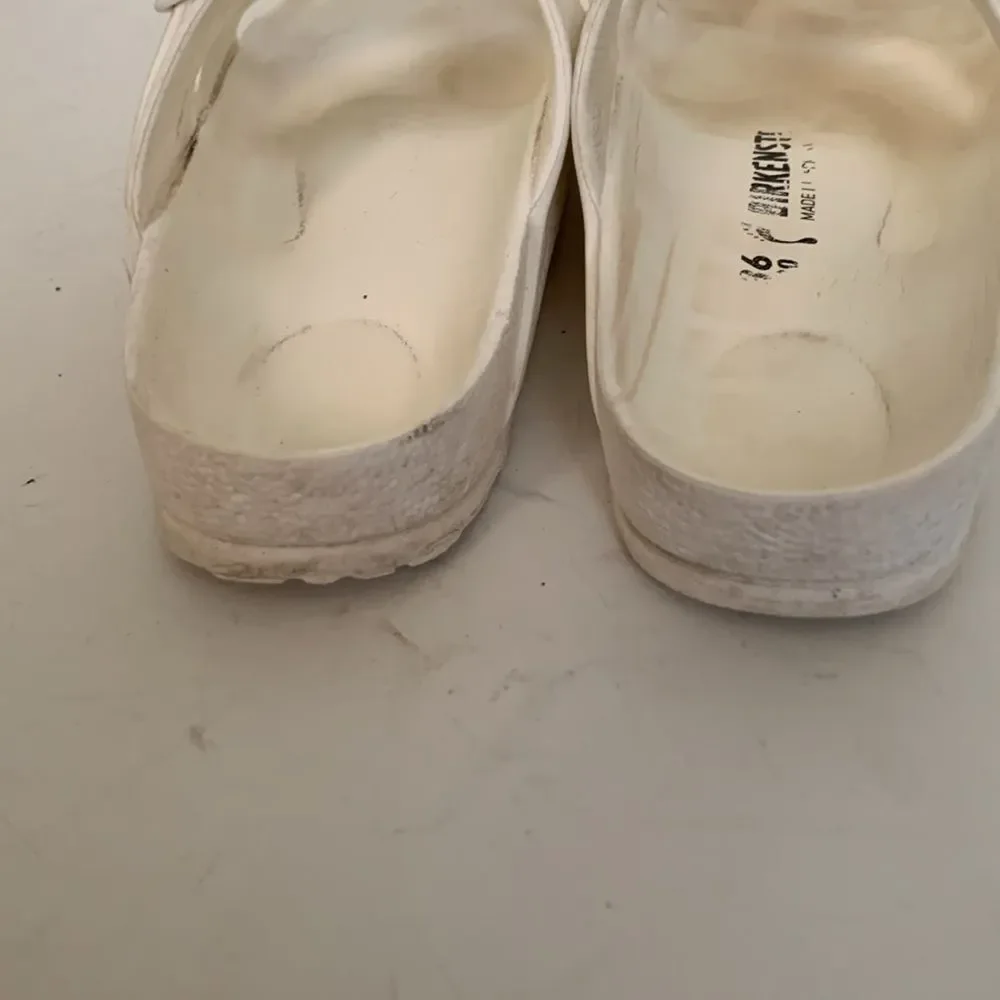 Birkenstock Arizona White EVA 2 Strap Slide Sandals Size 36 (US 5-5.5)